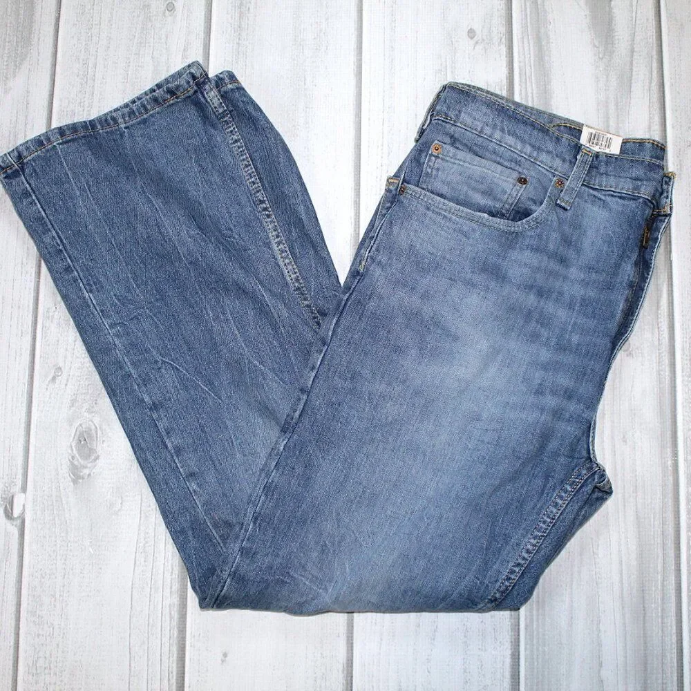 NEW Levi's Men's 527 Slim Boot Cut Jean Black Stone, 36